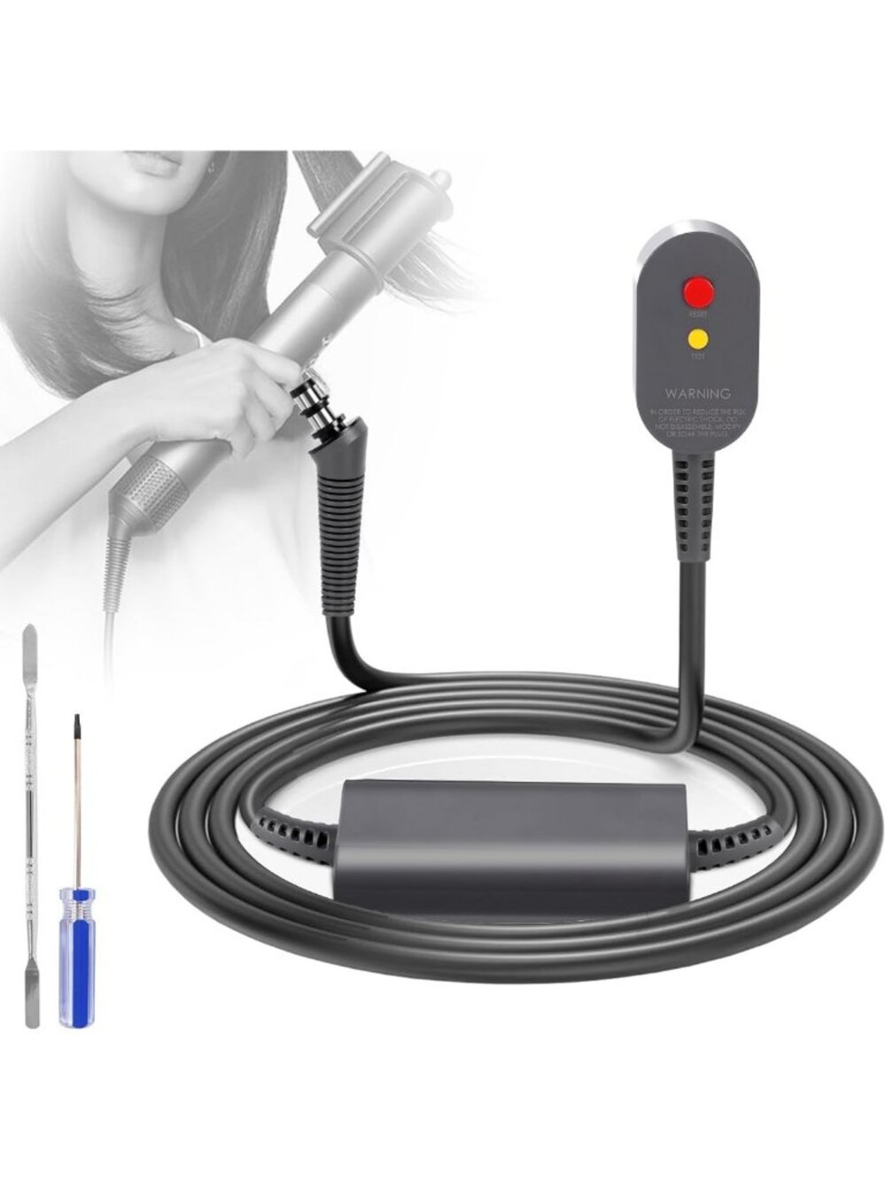 Replacement Charger Cable for Dyson Airwrap Styler - Fast Charging, Durable